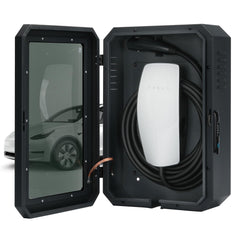 Jawjut wall charger box front view with visible charging indicator for quick status checks.