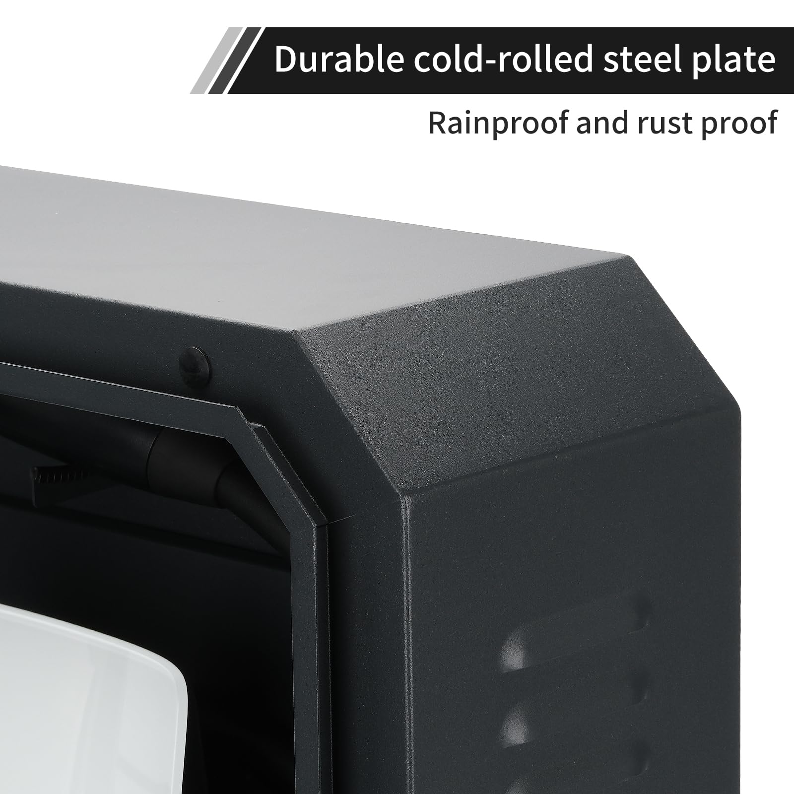 Jawjut wall charger box outdoors installation demonstrates weather-ready enclosure.