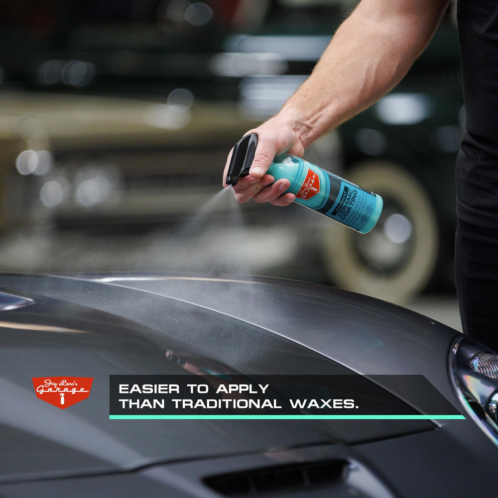 Jay Leno's Garage Radiant Ceramic Coating spray nozzle delivers even coating on the surface