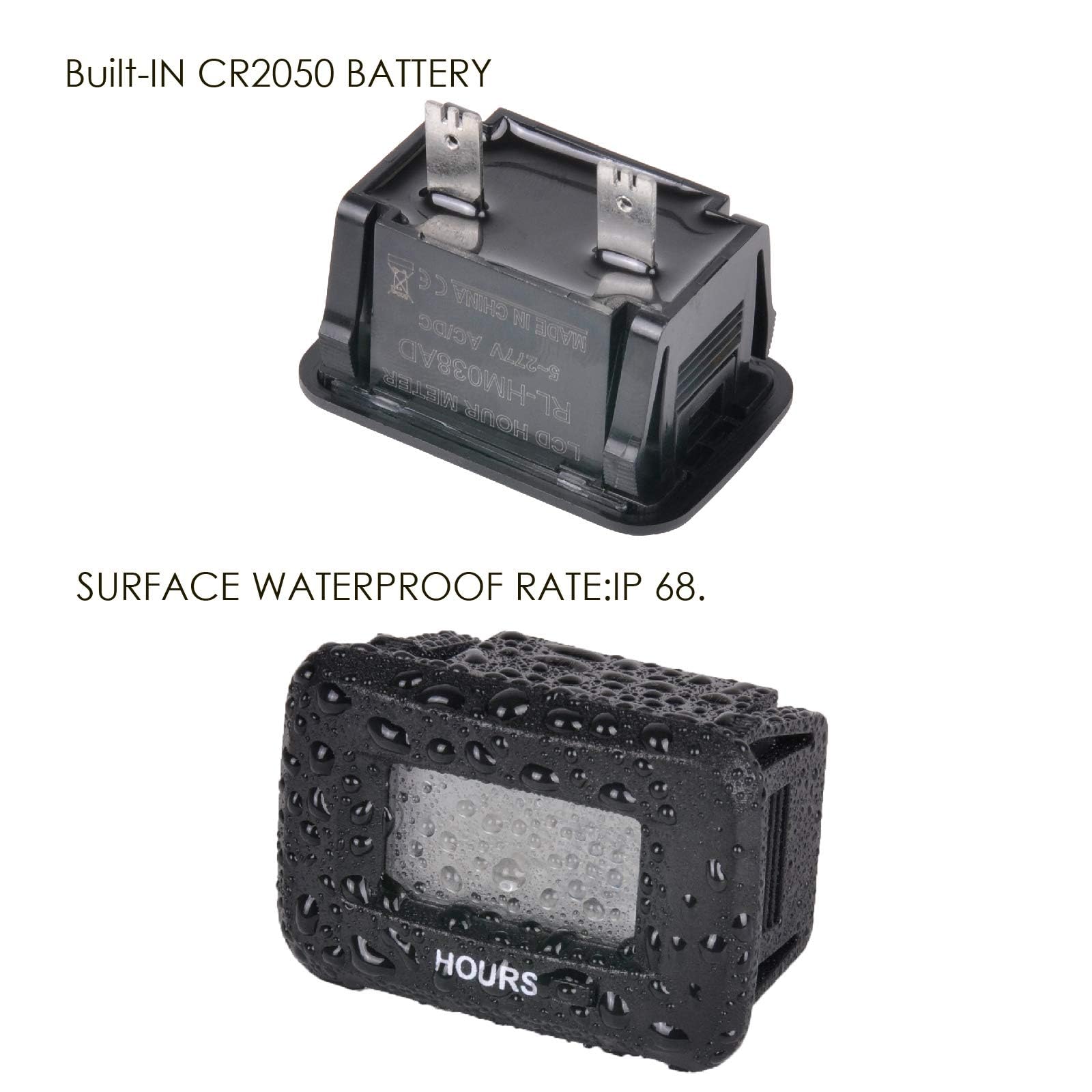 Jayron CR2050 backup battery preserves timing data during outages.