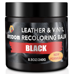 JAYSDOM leather recoloring balm packshot showing vibrant color restoration.