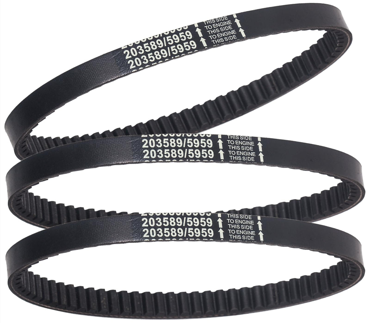 JBROPARTS 30-Series belt pack in box, ready for quick replacement on compatible go-karts.