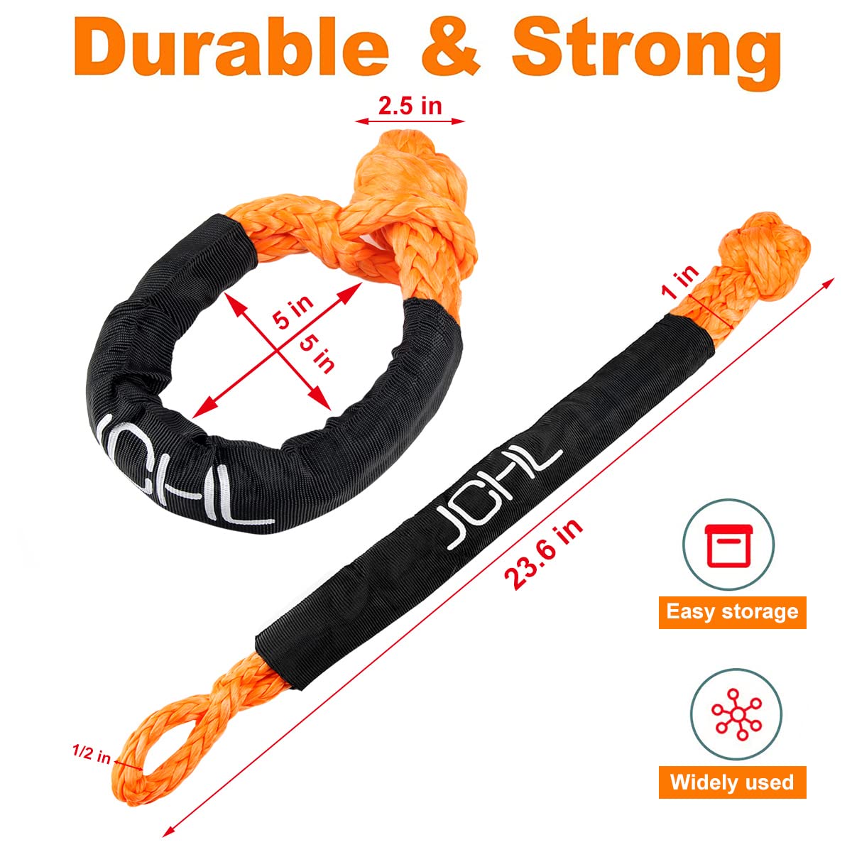 JCHL carry bag keeps soft shackles organized and ready.