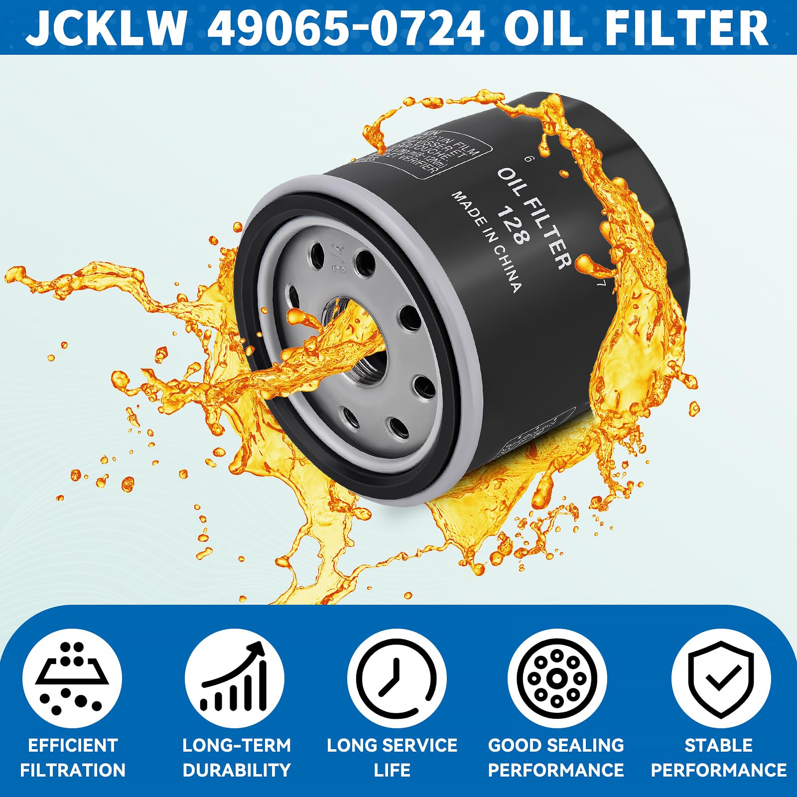 JCKLW filtration media closeup; high-precision filtering intercepts debris.