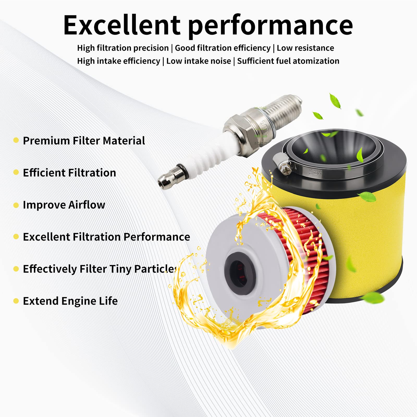JCKLW durable filter media resists dirt to help protect engine life
