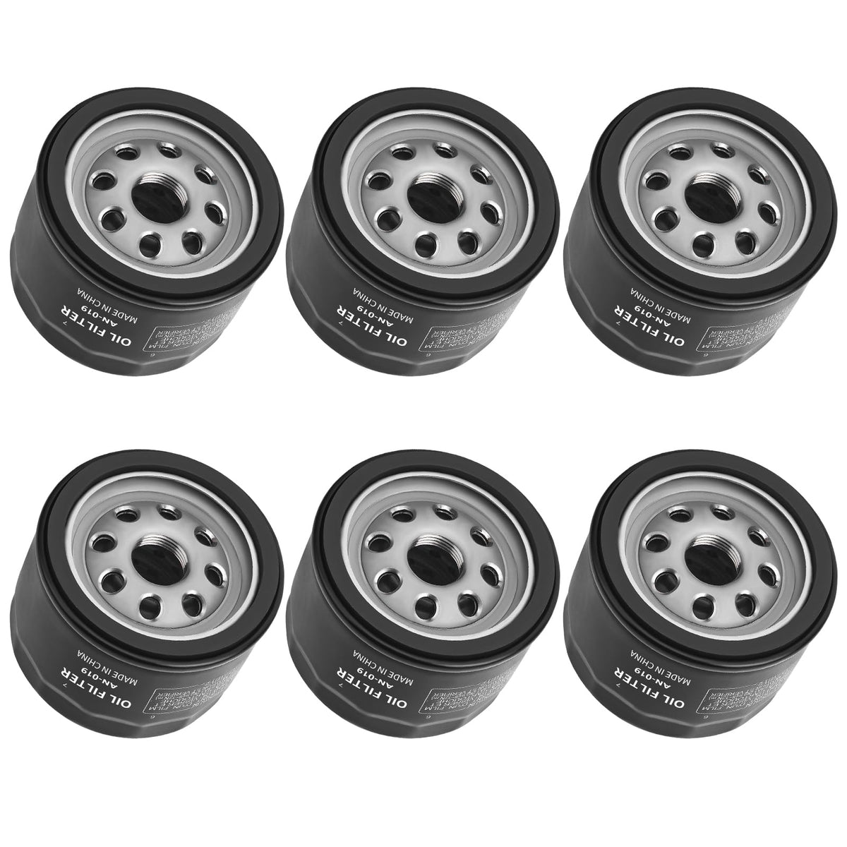 JCKLW oil filter 49065-7007 front view for Kawasaki engines enhances filtration efficiency.