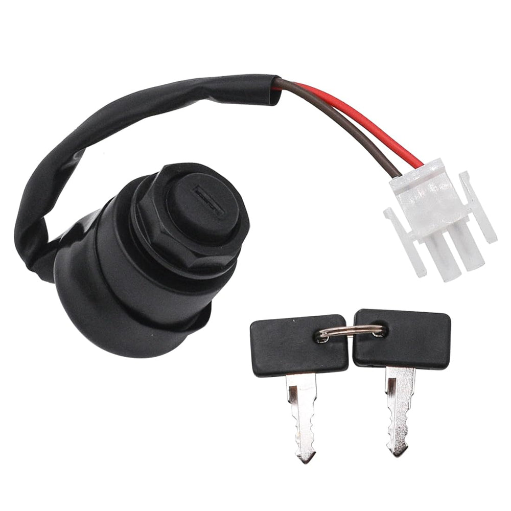 JDLLONG ignition key switch JN8-82510-09 front view for Yamaha golf carts