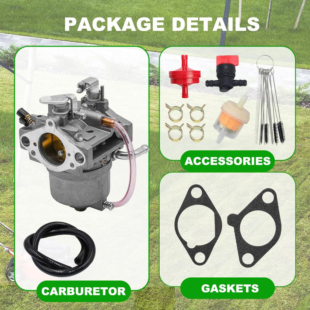 JDLLONG packaging image shows 1 carburetor and gaskets ready for install.