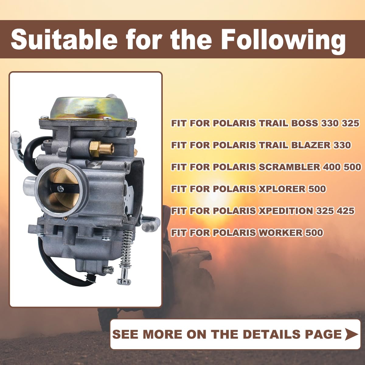 JDLLONG Polaris air filter maintains clean air intake for better engine breathing.