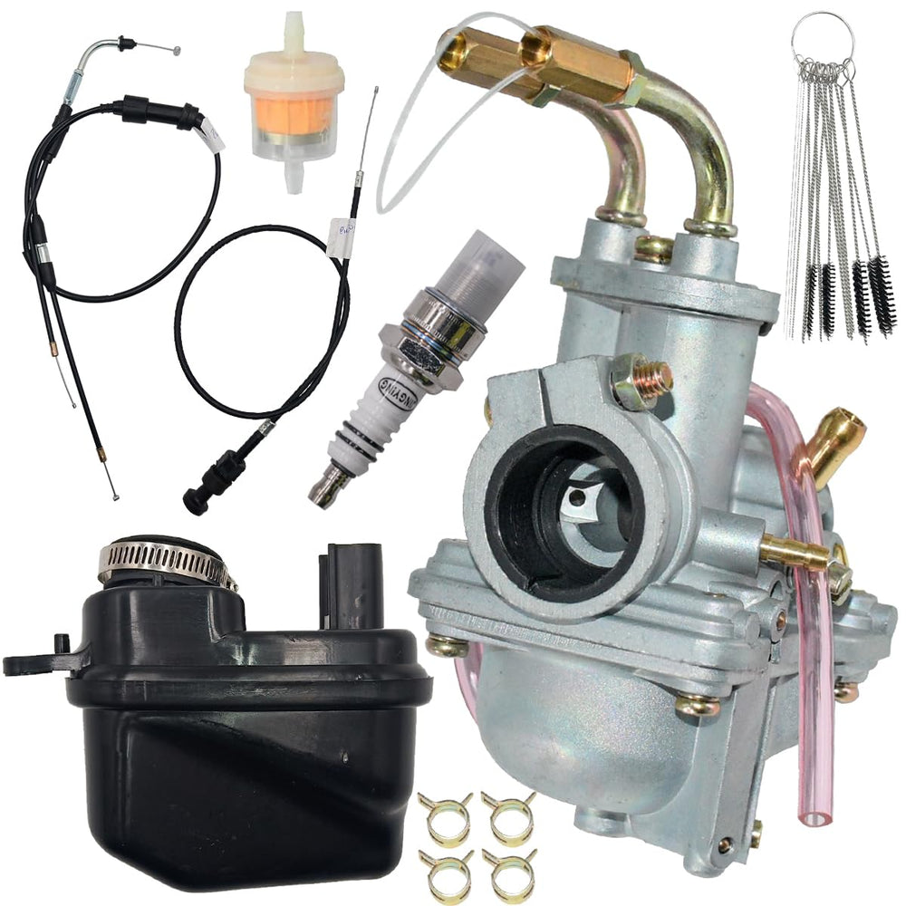 JDLLONG PW50 carburetor with air filter improves throttle response and reliability.