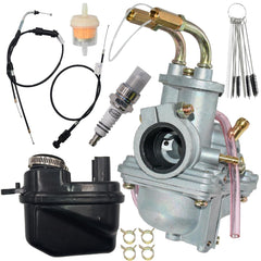 JDLLONG PW50 carburetor with air filter improves throttle response and reliability.