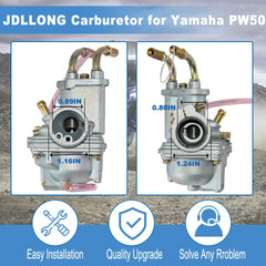 JDLLONG PW50 choke cable included for smooth, reliable starting.