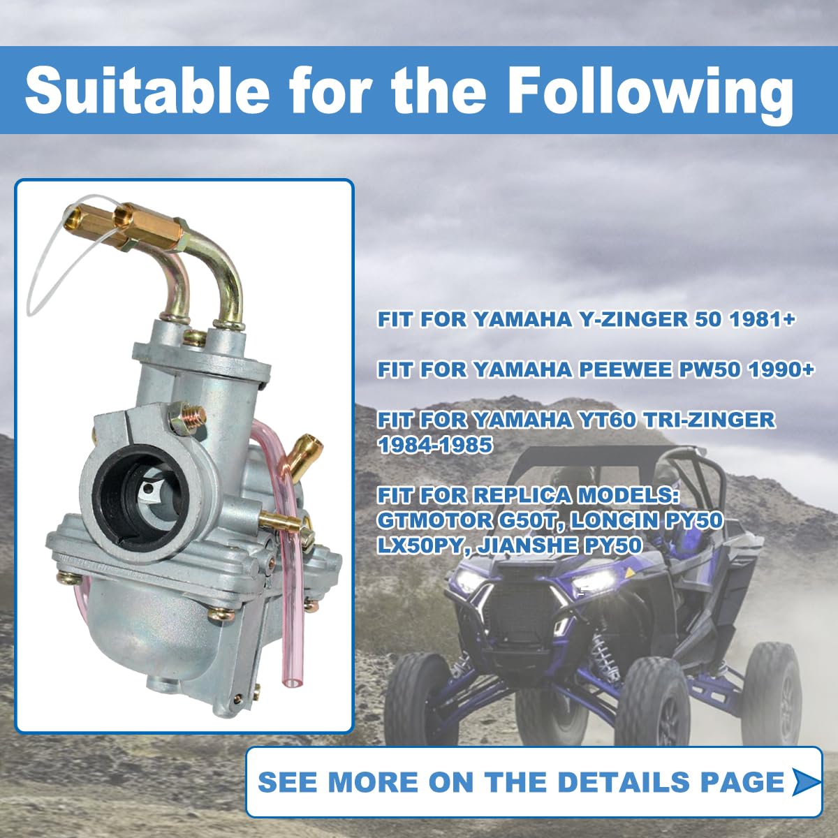 JDLLONG PW50 throttle cable provides precise throttle control on Yamaha PW50.