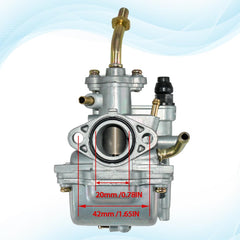 JDLLONG TTR 90 carburetor side view shows air filter compatibility