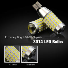 JDM ASTAR backup LED bulbs dimensions 1.8 inches long and 0.6 inches diameter