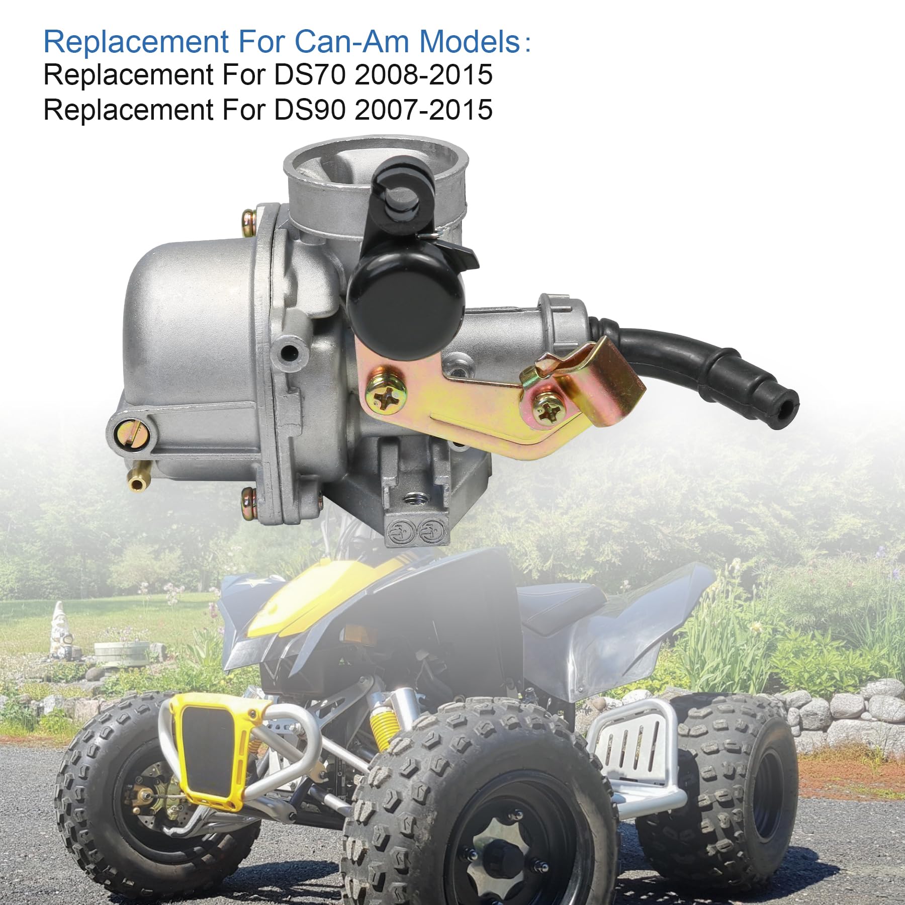 JDMSPEED 90X four-stroke ATV carburetor supports reliable starting and steady power.