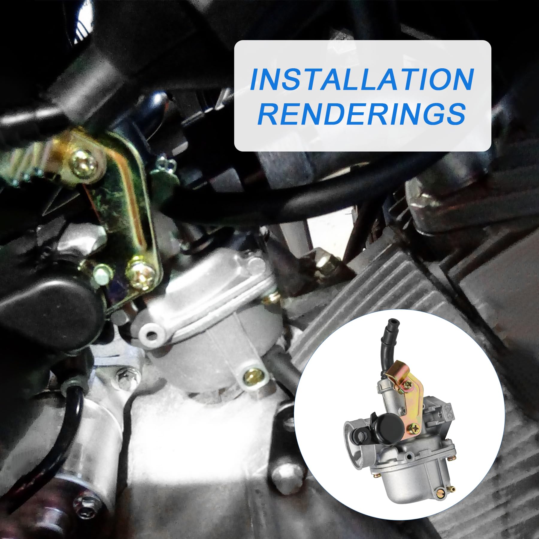 JDMSPEED ATV carburetor supports smooth running with correct air-fuel balance.