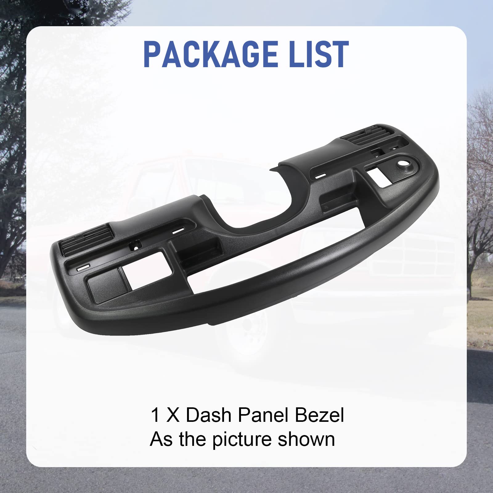JDMSPEED F4TZ-15044D70-C bezel offers precise fit and factory-like finish.