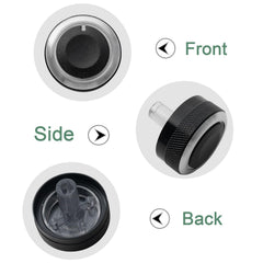 JDMCAR premium aluminum and plastic knob for durable dashboard accessory.