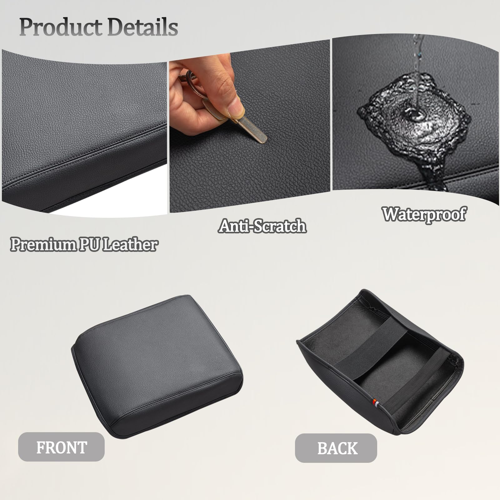 JDMCAR interior accessory offers wipe-clean care for easy maintenance.