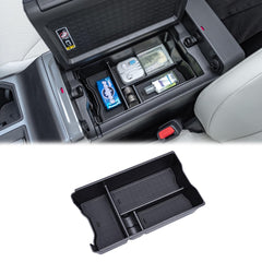 JDMCAR center console organizer for 2026 RAV4 shows precise ABS fit and organized compartments.