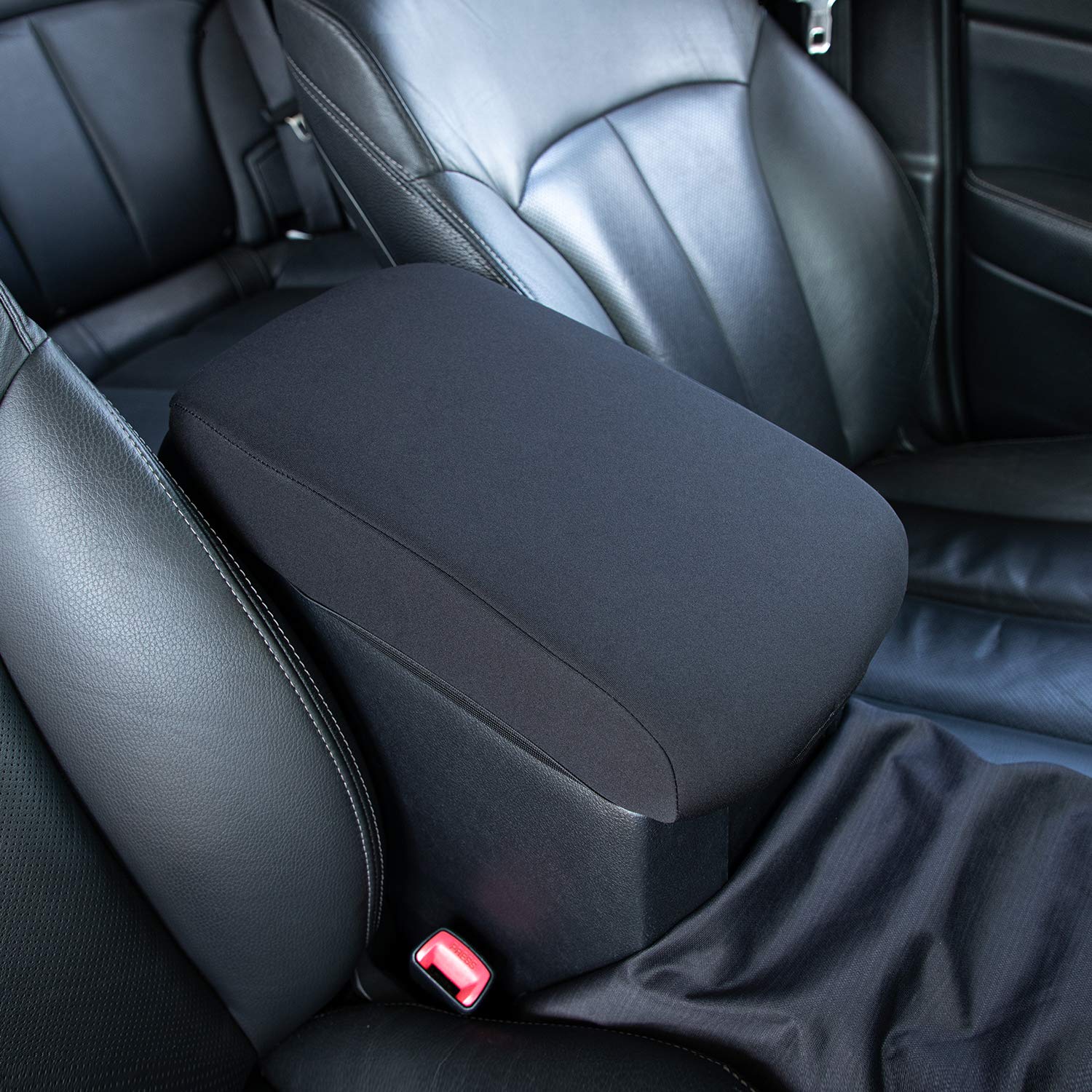 JDMCAR center console cover soft neoprene material; enhances comfort and elbow support.
