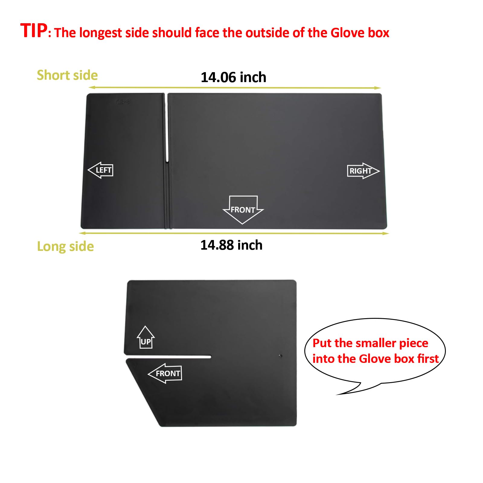 Durable ABS plastic with matte black finish