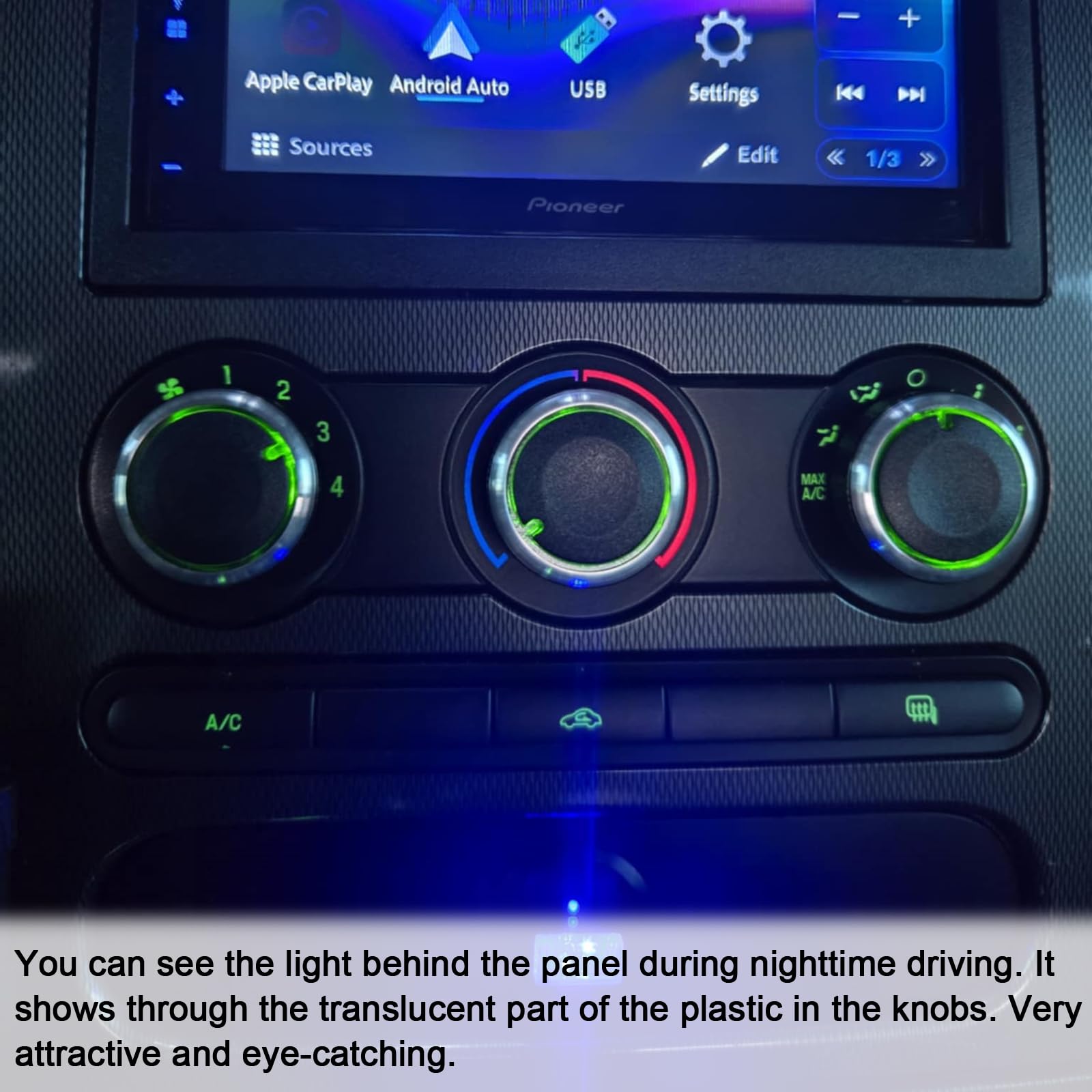 JDMCAR aluminum alloy construction offers durable interior hardware