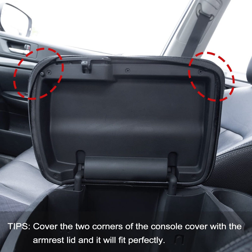 JDMCAR armrest-box-cover-soft-memory-foam adds elbow comfort during drives.