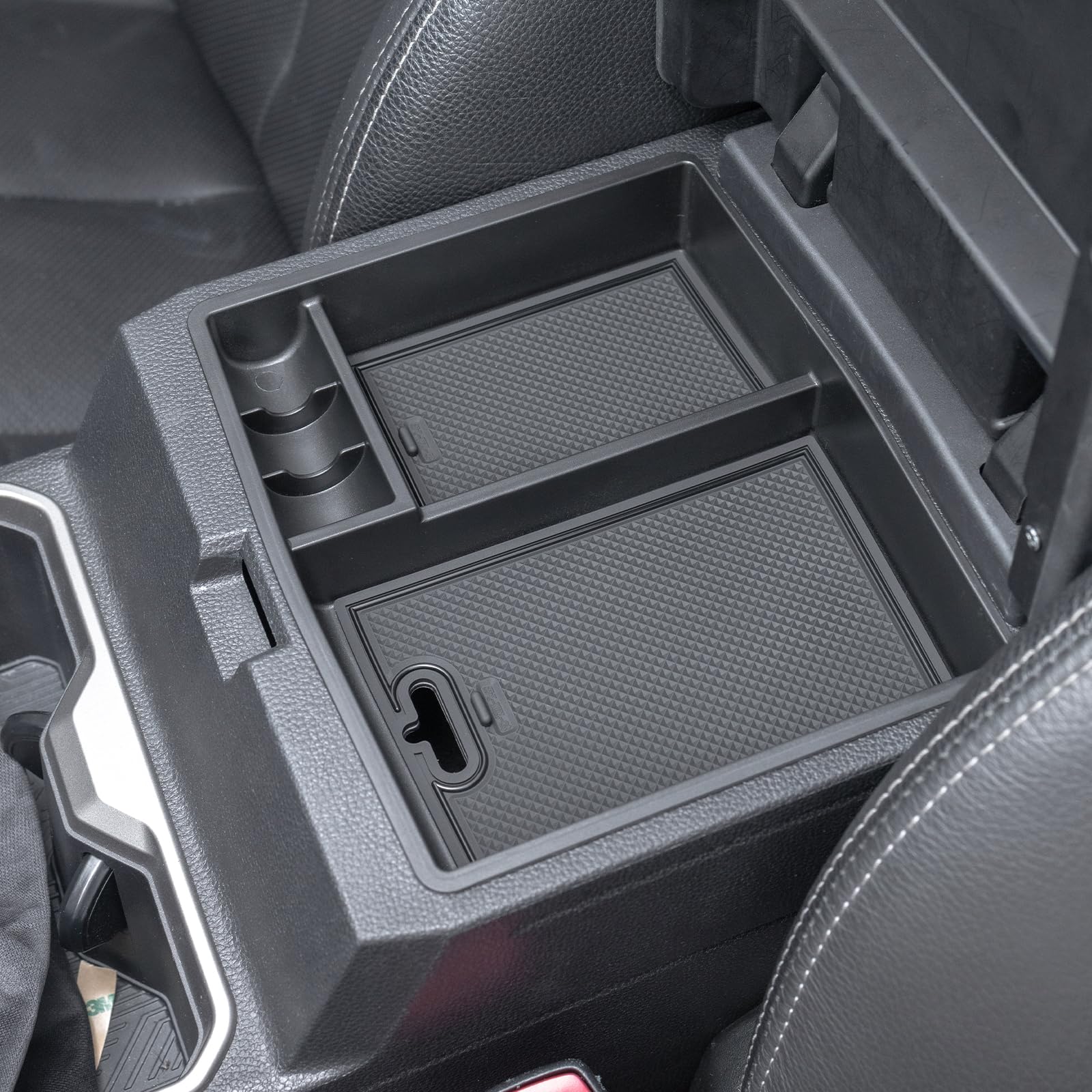 JDMCAR center console organizer for Tacoma keeps small items organized and easy to reach.