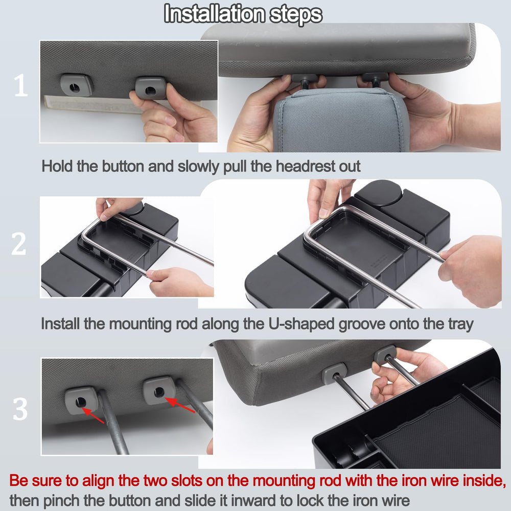 JDMCAR tray with non-slip mat helps secure items and protect surfaces
