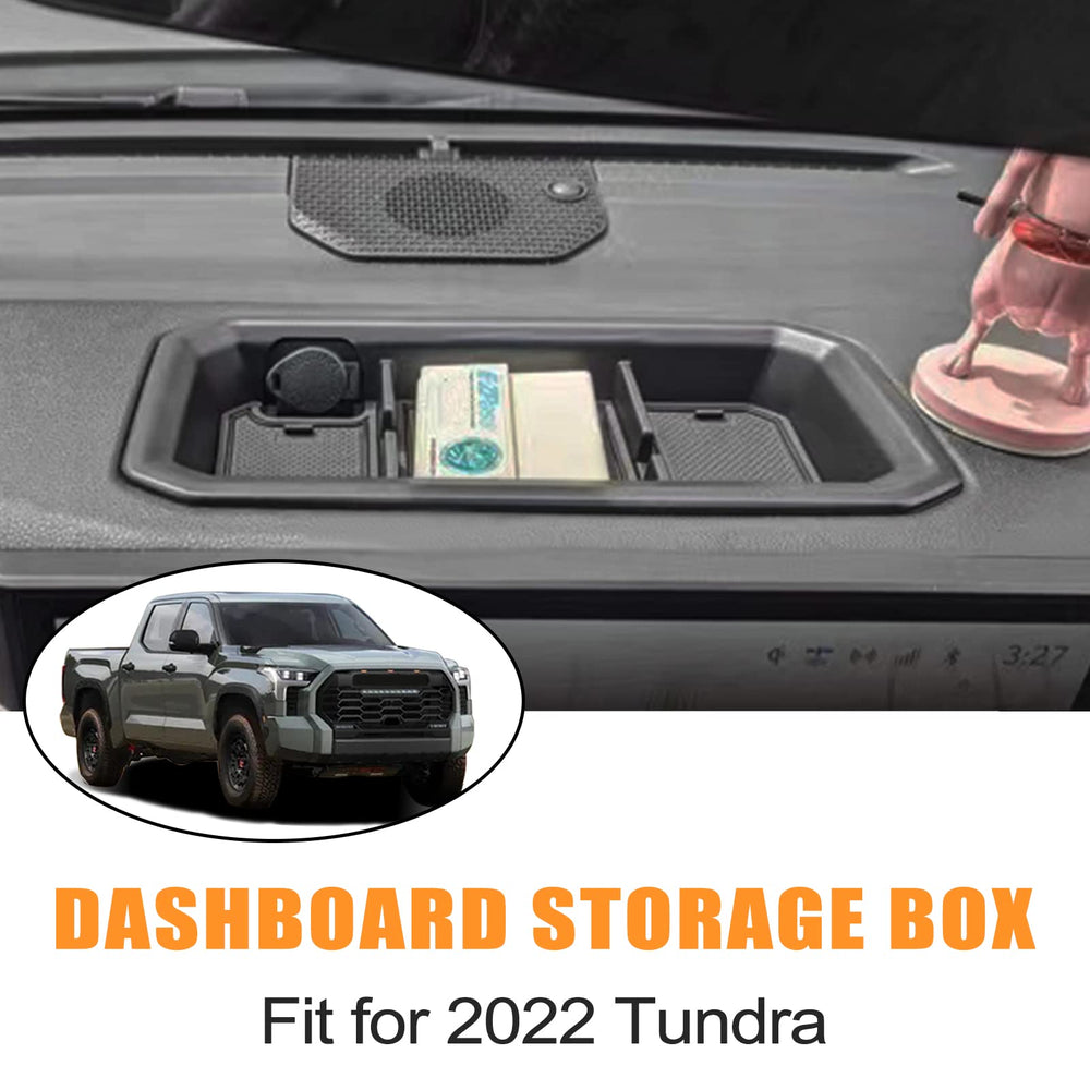 JDMCAR dashboard tray divider closeup highlights durable ABS construction.