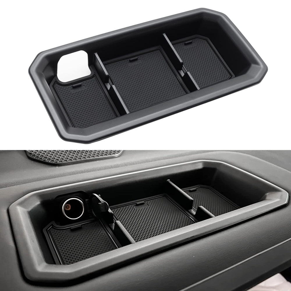 JDMCAR dashboard tray for Tundra front view keeps items neatly organized.
