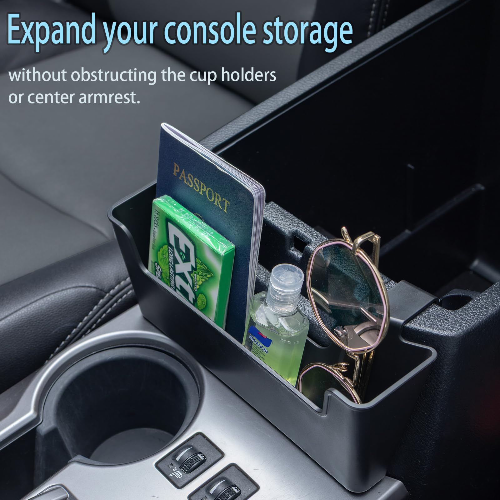 JDMCAR durable black ABS plastic ensures long-lasting daily use.