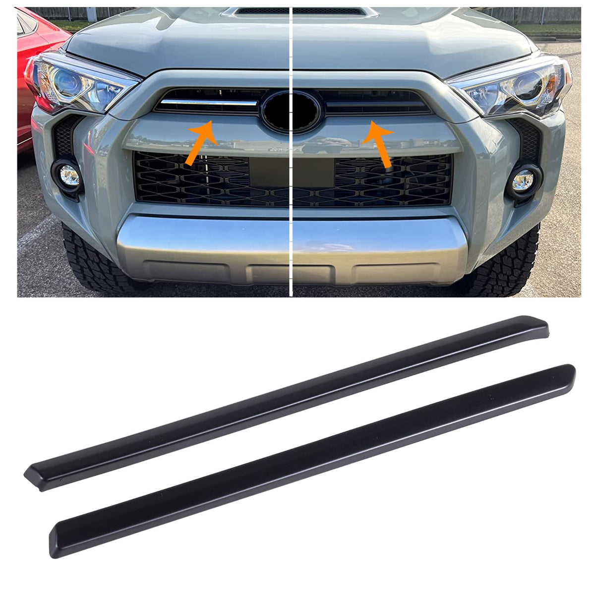 JDMCAR front center grille insert trim on Toyota 4Runner for a refined look