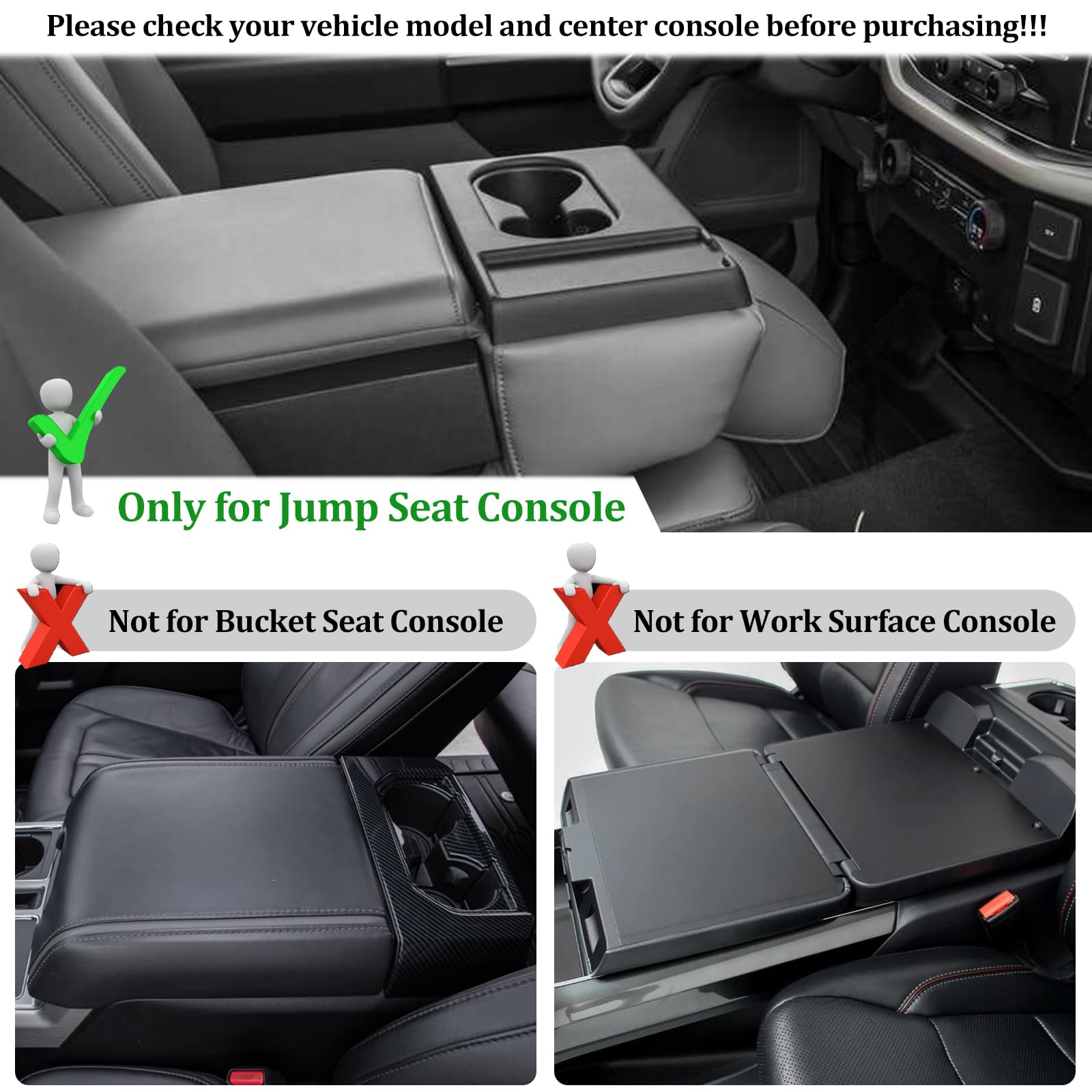 JDMCAR jump seat headrest tray coin-slot storage keeps essentials neatly within reach