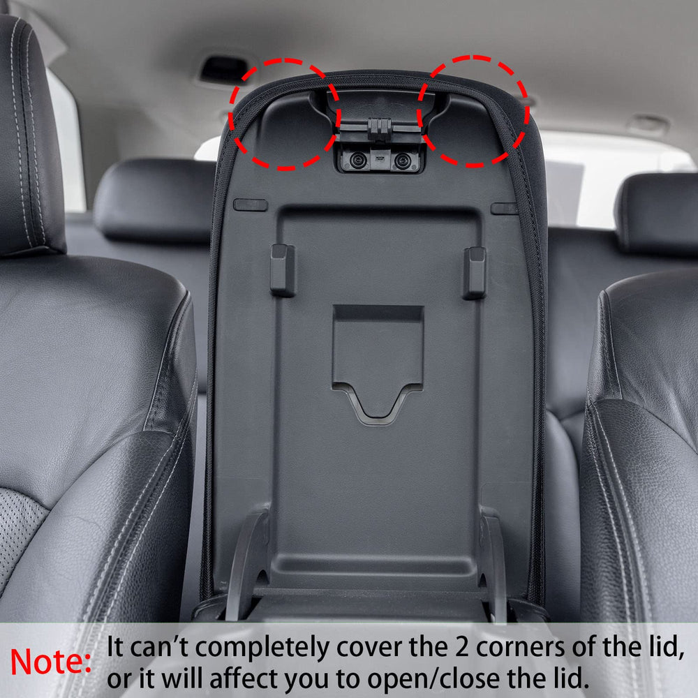 JDMCAR neoprene armrest cover shields the lid from scuffs and wear.