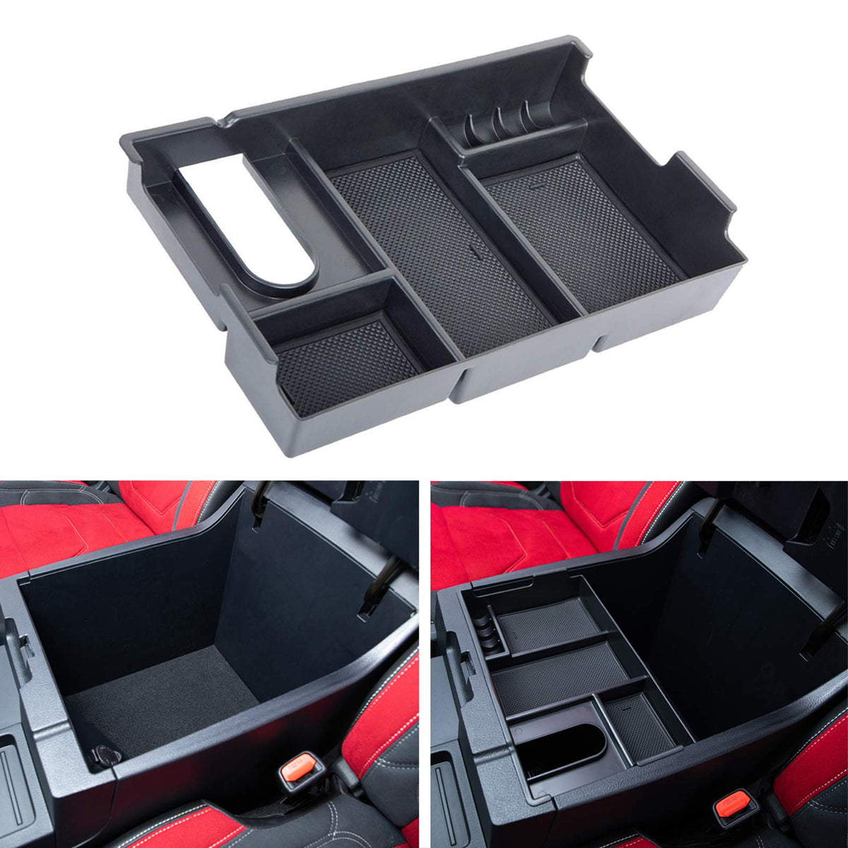 JDMCAR center console organizer for Toyota Tundra keeps essentials neatly organized.