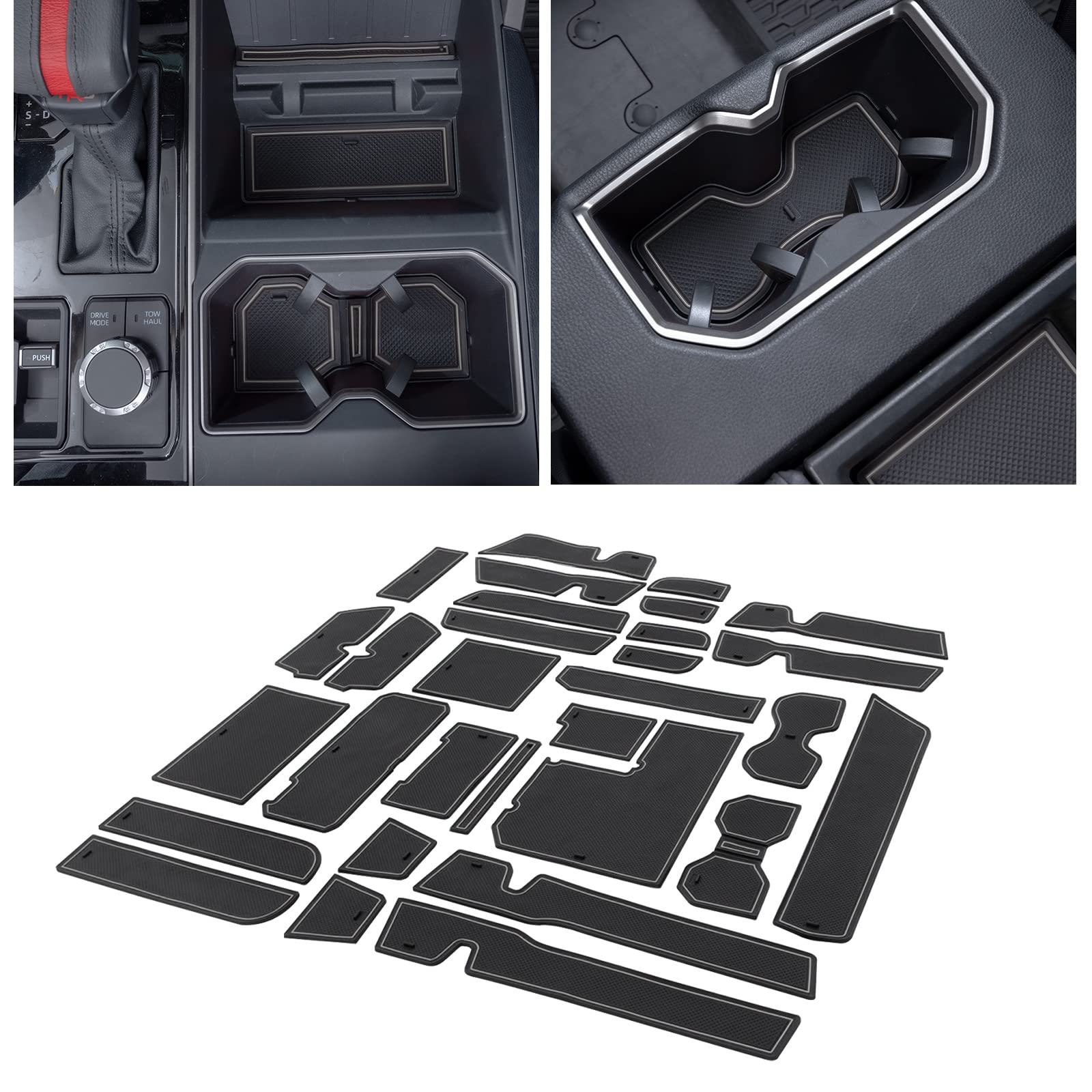 JDMCAR tundra liner cupholder: secure fit and anti rattle protection