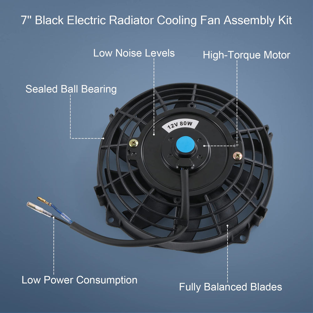 JDMSPEED 10-blade radiator fan delivering strong airflow