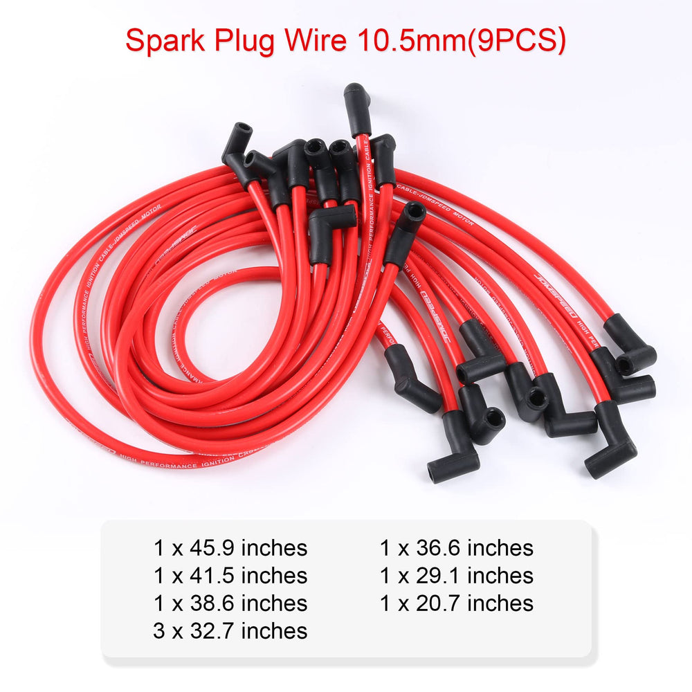 Wires laid out by length from the JDMSPEED kit for SBC/BBC routing