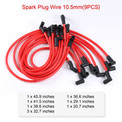 Wires laid out by length from the JDMSPEED kit for SBC/BBC routing