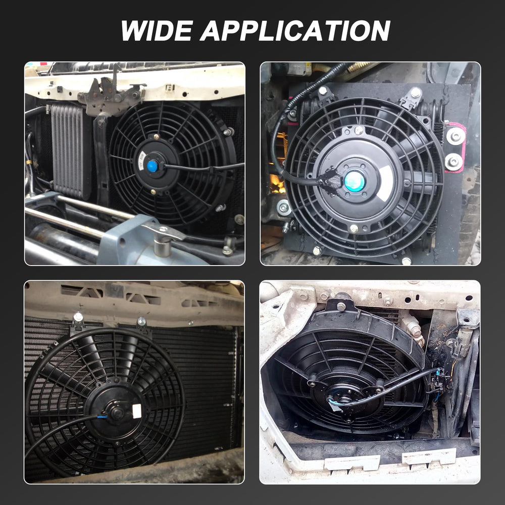 Mount hardware detail for easy installation of the 12-inch fan