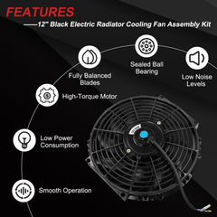 JDMSPEED slim fan side profile shows compact engine bay design