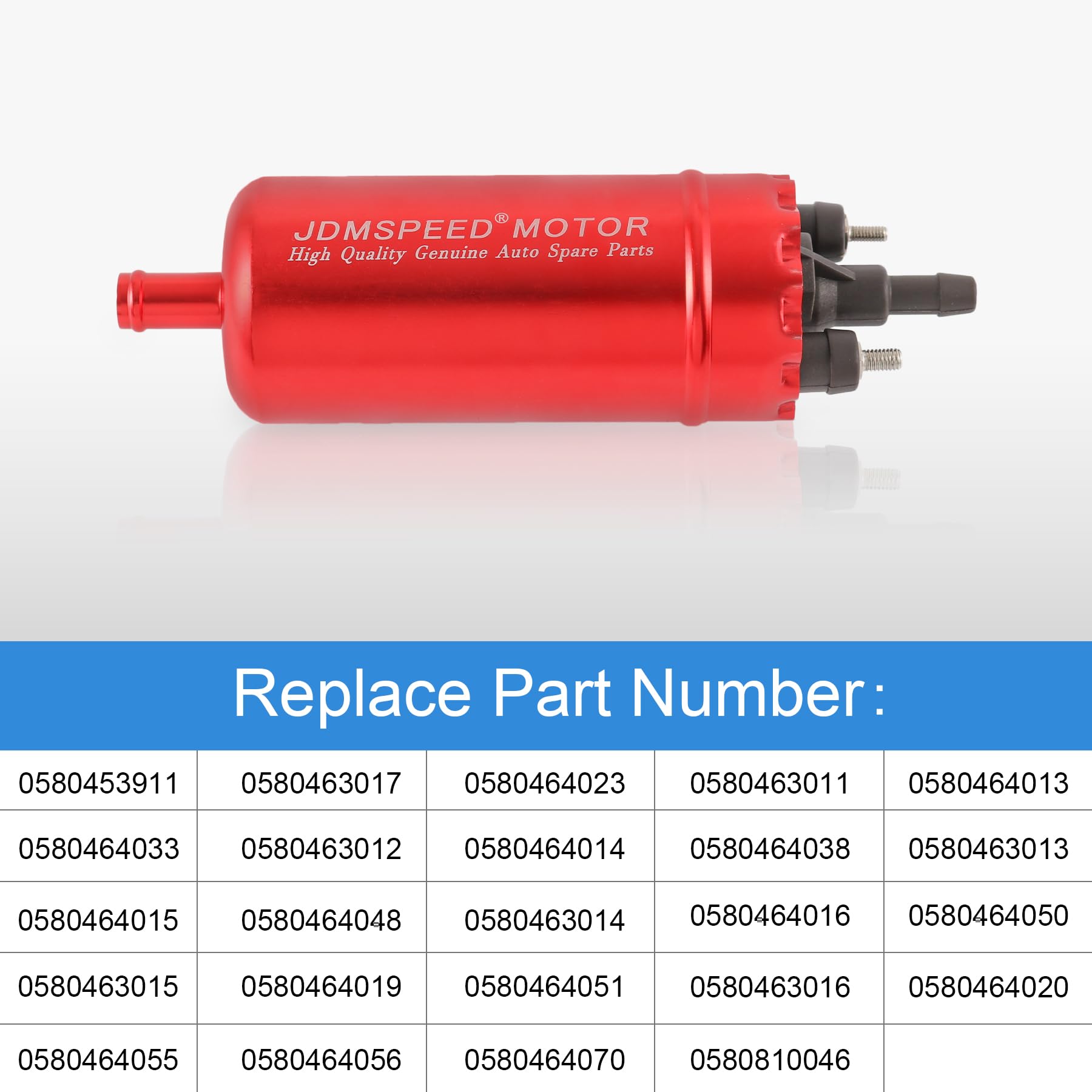 JDMSPEED 12mm push-on inlet connection for quick fuel line attachment