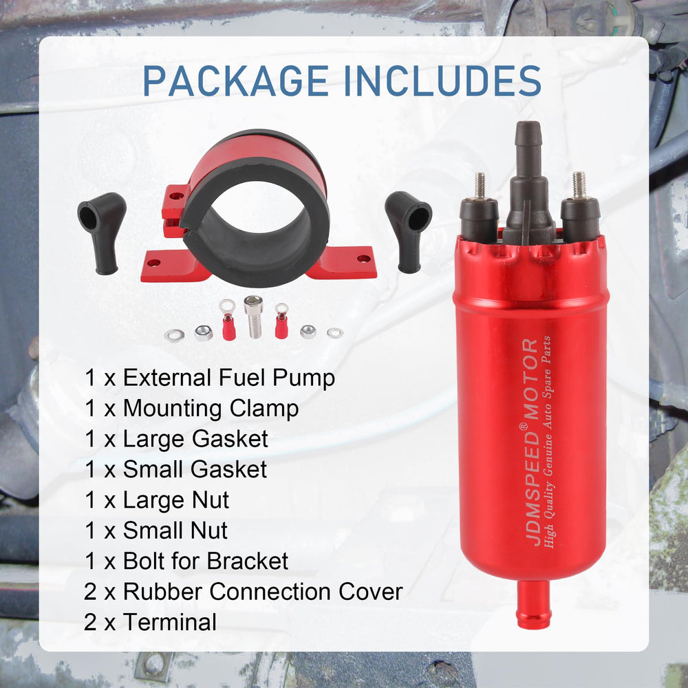 JDMSPEED 12V universal fuel pump suitable for diverse engine builds