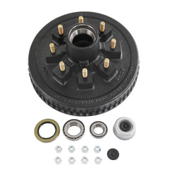 JDMSPEED 12x2 trailer brake drum on 8-on-6-1/2-in bolt pattern ensures reliable stopping.