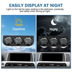 JDMSPEED triple gauge dial face improves night readability
