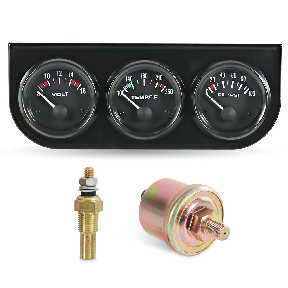 JDMSPEED oil pressure gauge with clear dial for quick engine checks