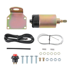 JDMSPEED 60lb door solenoid front view with sturdy actuation hardware for reliable pop-open